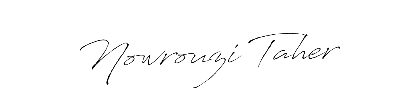 You should practise on your own different ways (Antro_Vectra) to write your name (Nowrouzi Taher) in signature. don't let someone else do it for you. Nowrouzi Taher signature style 6 images and pictures png