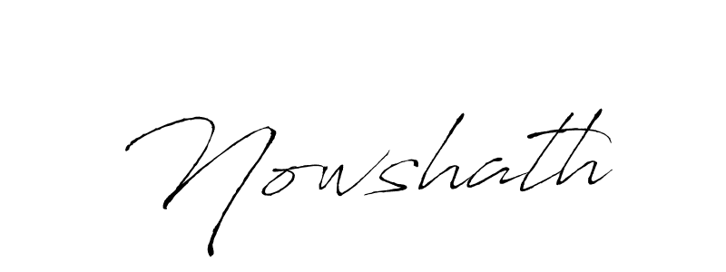 Make a beautiful signature design for name Nowshath. With this signature (Antro_Vectra) style, you can create a handwritten signature for free. Nowshath signature style 6 images and pictures png