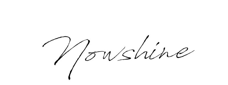 Make a beautiful signature design for name Nowshine. Use this online signature maker to create a handwritten signature for free. Nowshine signature style 6 images and pictures png