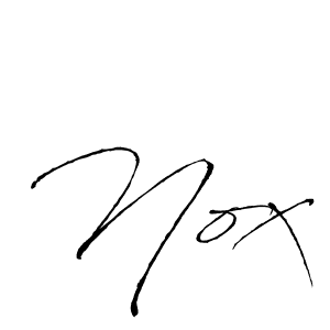 Nox stylish signature style. Best Handwritten Sign (Antro_Vectra) for my name. Handwritten Signature Collection Ideas for my name Nox. Nox signature style 6 images and pictures png