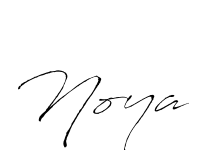 Design your own signature with our free online signature maker. With this signature software, you can create a handwritten (Antro_Vectra) signature for name Noya. Noya signature style 6 images and pictures png