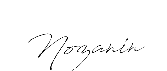 Make a beautiful signature design for name Nozanin. With this signature (Antro_Vectra) style, you can create a handwritten signature for free. Nozanin signature style 6 images and pictures png