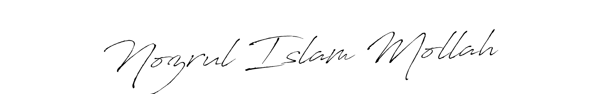if you are searching for the best signature style for your name Nozrul Islam Mollah. so please give up your signature search. here we have designed multiple signature styles  using Antro_Vectra. Nozrul Islam Mollah signature style 6 images and pictures png