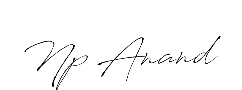 How to make Np Anand name signature. Use Antro_Vectra style for creating short signs online. This is the latest handwritten sign. Np Anand signature style 6 images and pictures png