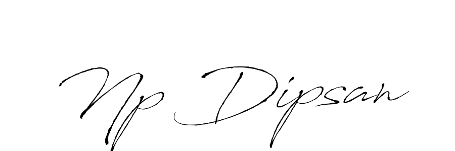 How to make Np Dipsan name signature. Use Antro_Vectra style for creating short signs online. This is the latest handwritten sign. Np Dipsan signature style 6 images and pictures png