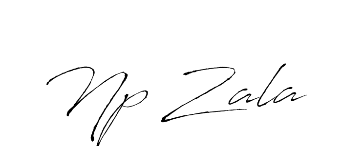 Make a beautiful signature design for name Np Zala. With this signature (Antro_Vectra) style, you can create a handwritten signature for free. Np Zala signature style 6 images and pictures png