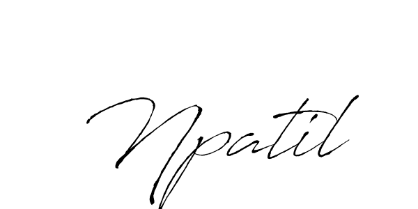 How to make Npatil name signature. Use Antro_Vectra style for creating short signs online. This is the latest handwritten sign. Npatil signature style 6 images and pictures png