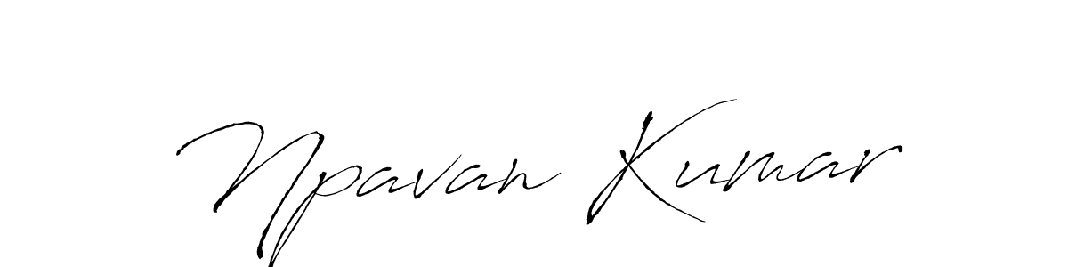 How to make Npavan Kumar signature? Antro_Vectra is a professional autograph style. Create handwritten signature for Npavan Kumar name. Npavan Kumar signature style 6 images and pictures png