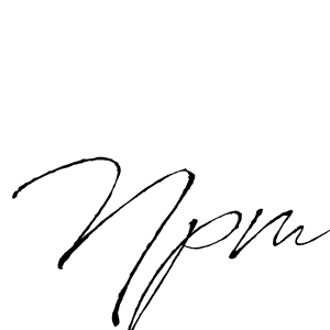 Best and Professional Signature Style for Npm. Antro_Vectra Best Signature Style Collection. Npm signature style 6 images and pictures png