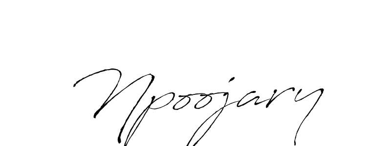 Antro_Vectra is a professional signature style that is perfect for those who want to add a touch of class to their signature. It is also a great choice for those who want to make their signature more unique. Get Npoojary name to fancy signature for free. Npoojary signature style 6 images and pictures png