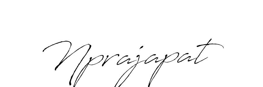 if you are searching for the best signature style for your name Nprajapat. so please give up your signature search. here we have designed multiple signature styles  using Antro_Vectra. Nprajapat signature style 6 images and pictures png