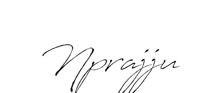 How to make Nprajju signature? Antro_Vectra is a professional autograph style. Create handwritten signature for Nprajju name. Nprajju signature style 6 images and pictures png