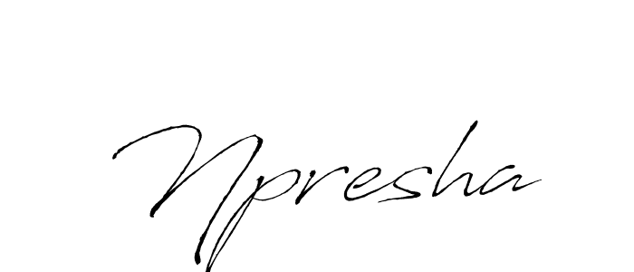 Also we have Npresha name is the best signature style. Create professional handwritten signature collection using Antro_Vectra autograph style. Npresha signature style 6 images and pictures png