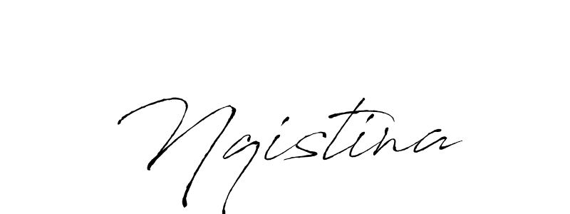 How to make Nqistina name signature. Use Antro_Vectra style for creating short signs online. This is the latest handwritten sign. Nqistina signature style 6 images and pictures png