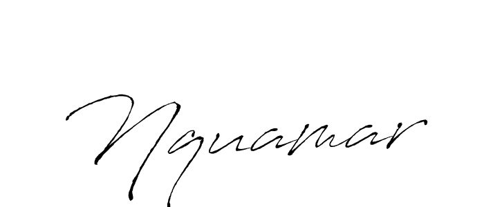 Use a signature maker to create a handwritten signature online. With this signature software, you can design (Antro_Vectra) your own signature for name Nquamar. Nquamar signature style 6 images and pictures png