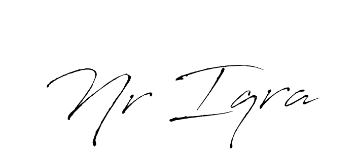 It looks lik you need a new signature style for name Nr Iqra. Design unique handwritten (Antro_Vectra) signature with our free signature maker in just a few clicks. Nr Iqra signature style 6 images and pictures png