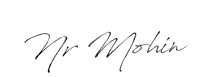 if you are searching for the best signature style for your name Nr Mohin. so please give up your signature search. here we have designed multiple signature styles  using Antro_Vectra. Nr Mohin signature style 6 images and pictures png