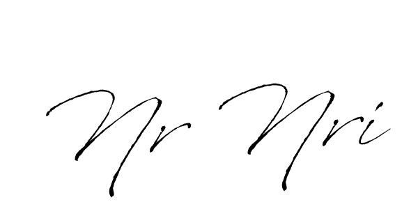 Use a signature maker to create a handwritten signature online. With this signature software, you can design (Antro_Vectra) your own signature for name Nr Nri. Nr Nri signature style 6 images and pictures png