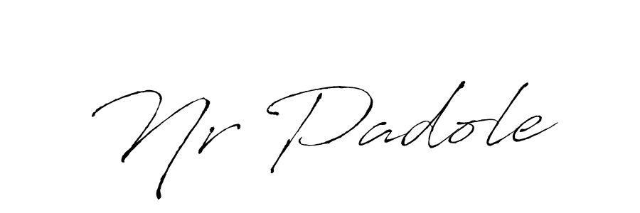 Design your own signature with our free online signature maker. With this signature software, you can create a handwritten (Antro_Vectra) signature for name Nr Padole. Nr Padole signature style 6 images and pictures png