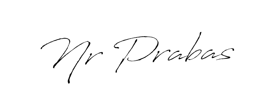 Make a beautiful signature design for name Nr Prabas. With this signature (Antro_Vectra) style, you can create a handwritten signature for free. Nr Prabas signature style 6 images and pictures png