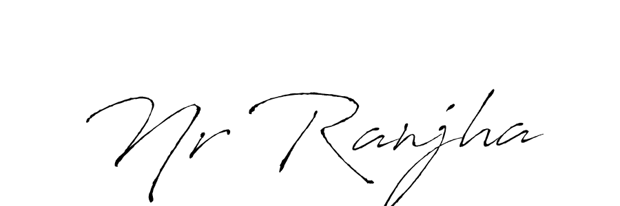 Check out images of Autograph of Nr Ranjha name. Actor Nr Ranjha Signature Style. Antro_Vectra is a professional sign style online. Nr Ranjha signature style 6 images and pictures png