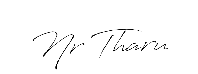 Create a beautiful signature design for name Nr Tharu. With this signature (Antro_Vectra) fonts, you can make a handwritten signature for free. Nr Tharu signature style 6 images and pictures png