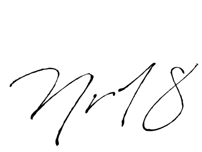Antro_Vectra is a professional signature style that is perfect for those who want to add a touch of class to their signature. It is also a great choice for those who want to make their signature more unique. Get Nr18 name to fancy signature for free. Nr18 signature style 6 images and pictures png