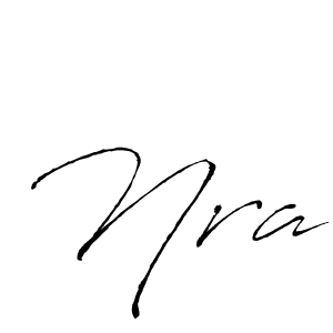 Nra stylish signature style. Best Handwritten Sign (Antro_Vectra) for my name. Handwritten Signature Collection Ideas for my name Nra. Nra signature style 6 images and pictures png