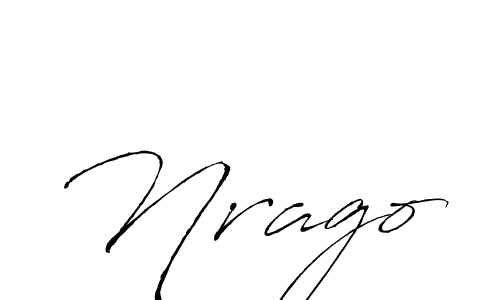 Create a beautiful signature design for name Nrago. With this signature (Antro_Vectra) fonts, you can make a handwritten signature for free. Nrago signature style 6 images and pictures png