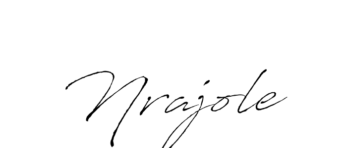 Make a beautiful signature design for name Nrajole. With this signature (Antro_Vectra) style, you can create a handwritten signature for free. Nrajole signature style 6 images and pictures png