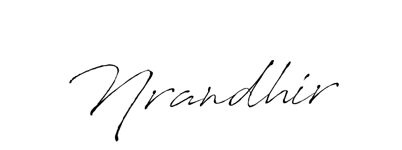 How to make Nrandhir name signature. Use Antro_Vectra style for creating short signs online. This is the latest handwritten sign. Nrandhir signature style 6 images and pictures png