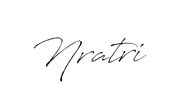 Make a beautiful signature design for name Nratri. With this signature (Antro_Vectra) style, you can create a handwritten signature for free. Nratri signature style 6 images and pictures png
