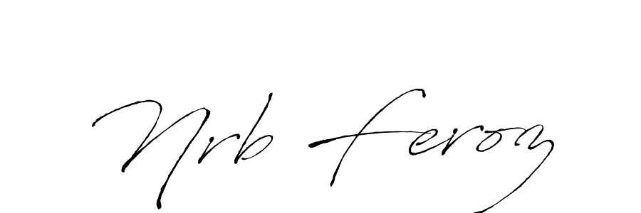 Use a signature maker to create a handwritten signature online. With this signature software, you can design (Antro_Vectra) your own signature for name Nrb Feroz. Nrb Feroz signature style 6 images and pictures png