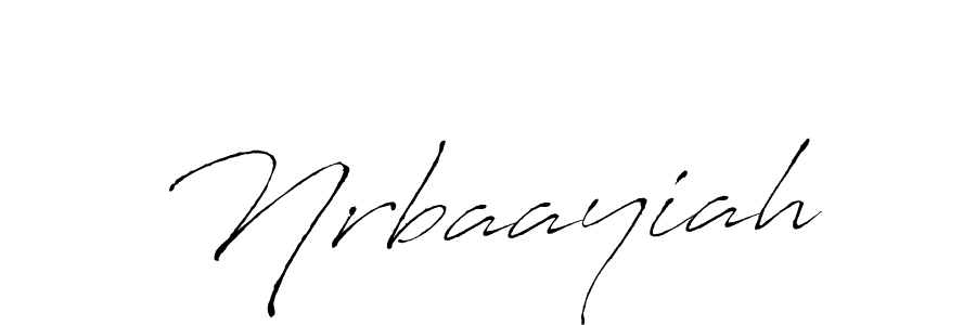 Nrbaayiah stylish signature style. Best Handwritten Sign (Antro_Vectra) for my name. Handwritten Signature Collection Ideas for my name Nrbaayiah. Nrbaayiah signature style 6 images and pictures png