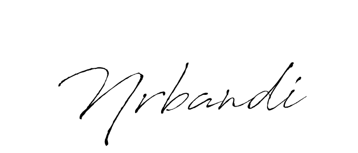 Make a beautiful signature design for name Nrbandi. With this signature (Antro_Vectra) style, you can create a handwritten signature for free. Nrbandi signature style 6 images and pictures png