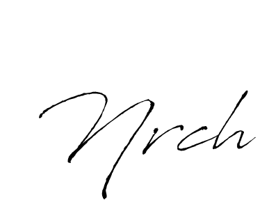 Use a signature maker to create a handwritten signature online. With this signature software, you can design (Antro_Vectra) your own signature for name Nrch. Nrch signature style 6 images and pictures png