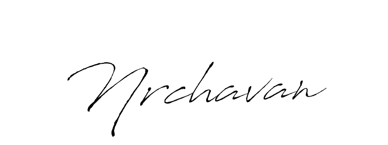 Create a beautiful signature design for name Nrchavan. With this signature (Antro_Vectra) fonts, you can make a handwritten signature for free. Nrchavan signature style 6 images and pictures png