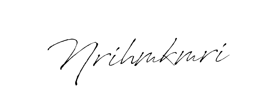 How to make Nrihmkmri name signature. Use Antro_Vectra style for creating short signs online. This is the latest handwritten sign. Nrihmkmri signature style 6 images and pictures png