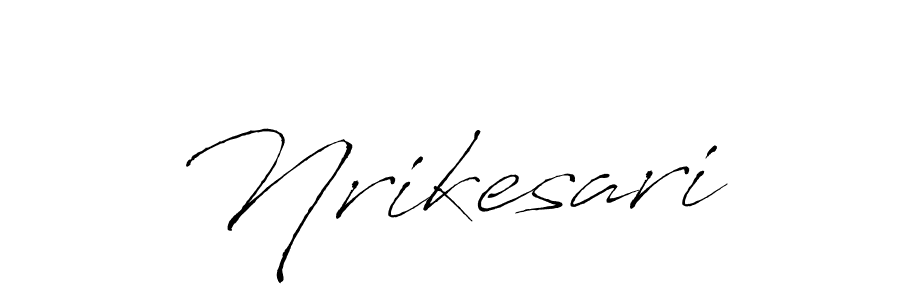 It looks lik you need a new signature style for name Nrikesari. Design unique handwritten (Antro_Vectra) signature with our free signature maker in just a few clicks. Nrikesari signature style 6 images and pictures png