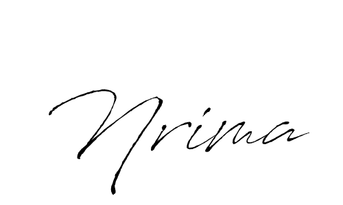 How to make Nrima signature? Antro_Vectra is a professional autograph style. Create handwritten signature for Nrima name. Nrima signature style 6 images and pictures png