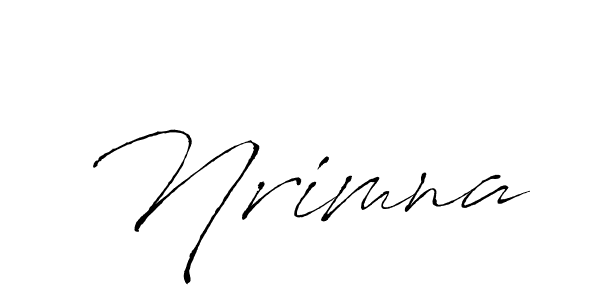 Antro_Vectra is a professional signature style that is perfect for those who want to add a touch of class to their signature. It is also a great choice for those who want to make their signature more unique. Get Nrimna name to fancy signature for free. Nrimna signature style 6 images and pictures png