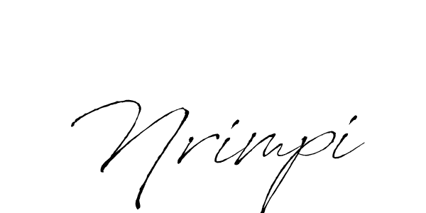 You should practise on your own different ways (Antro_Vectra) to write your name (Nrimpi) in signature. don't let someone else do it for you. Nrimpi signature style 6 images and pictures png