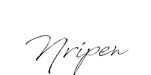 Use a signature maker to create a handwritten signature online. With this signature software, you can design (Antro_Vectra) your own signature for name Nripen. Nripen signature style 6 images and pictures png