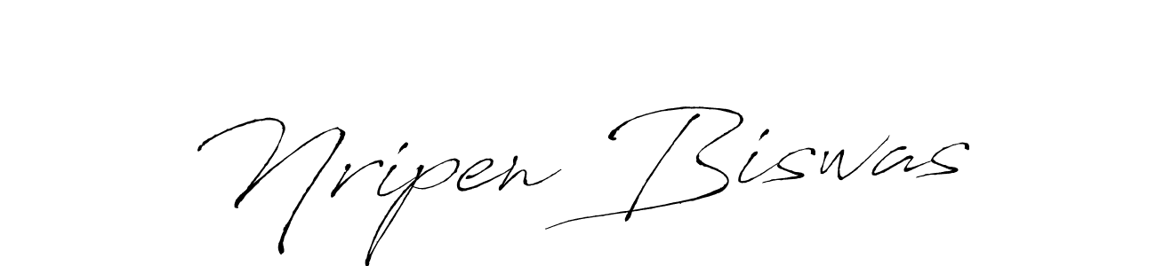 How to make Nripen Biswas signature? Antro_Vectra is a professional autograph style. Create handwritten signature for Nripen Biswas name. Nripen Biswas signature style 6 images and pictures png