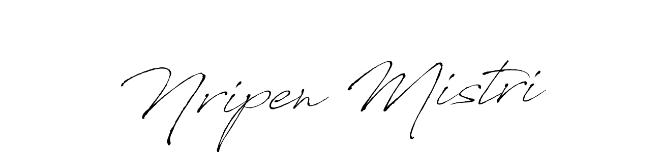 Use a signature maker to create a handwritten signature online. With this signature software, you can design (Antro_Vectra) your own signature for name Nripen Mistri. Nripen Mistri signature style 6 images and pictures png