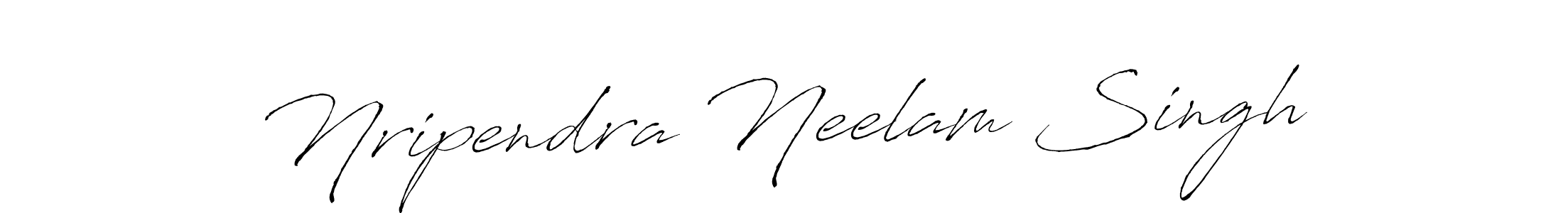 Use a signature maker to create a handwritten signature online. With this signature software, you can design (Antro_Vectra) your own signature for name Nripendra Neelam Singh. Nripendra Neelam Singh signature style 6 images and pictures png