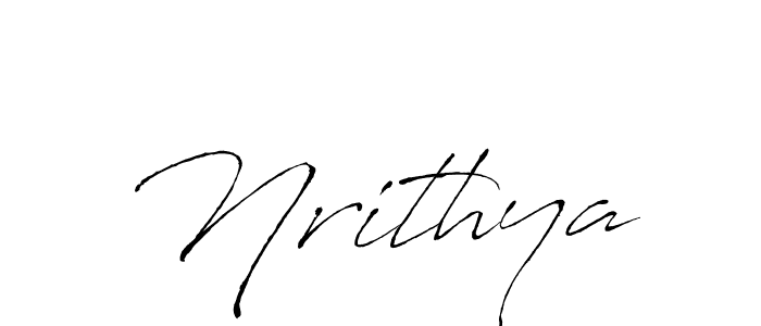 How to make Nrithya name signature. Use Antro_Vectra style for creating short signs online. This is the latest handwritten sign. Nrithya signature style 6 images and pictures png