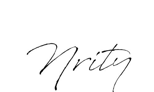 Make a beautiful signature design for name Nrity. With this signature (Antro_Vectra) style, you can create a handwritten signature for free. Nrity signature style 6 images and pictures png