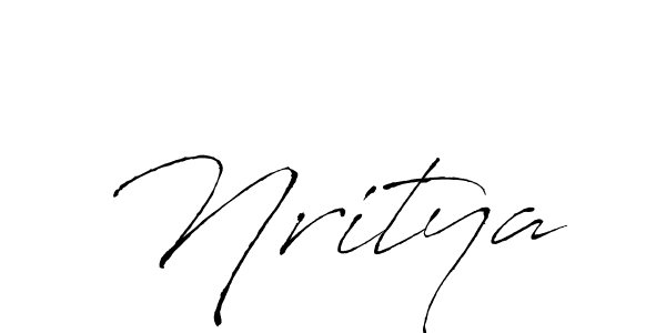 Also we have Nritya name is the best signature style. Create professional handwritten signature collection using Antro_Vectra autograph style. Nritya signature style 6 images and pictures png