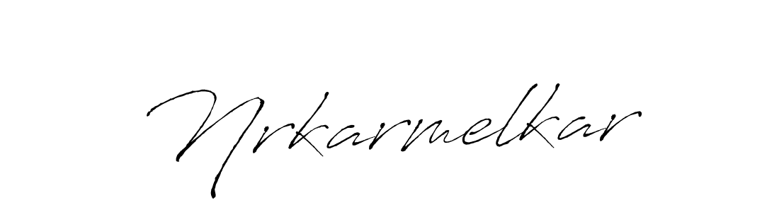 Design your own signature with our free online signature maker. With this signature software, you can create a handwritten (Antro_Vectra) signature for name Nrkarmelkar. Nrkarmelkar signature style 6 images and pictures png